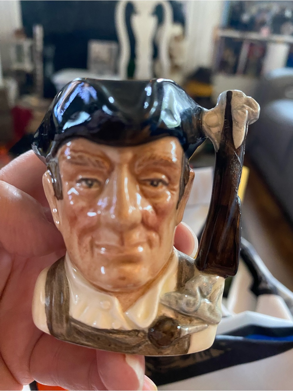 Williamsburg Cream, Brown & Black Character Jug